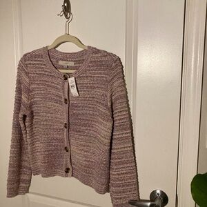 LOFT Women's Purple Sweater